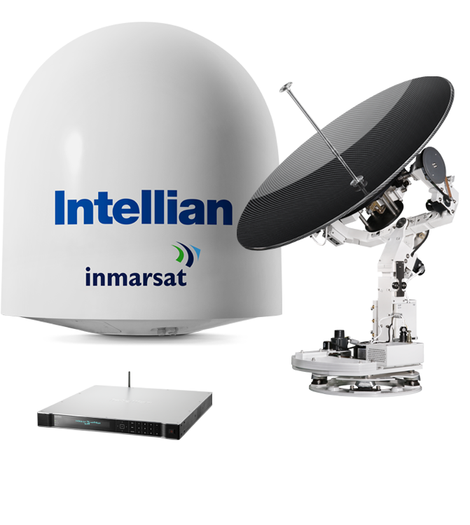 Intellian® v100 KU-band VSAT satelliet internet systeem